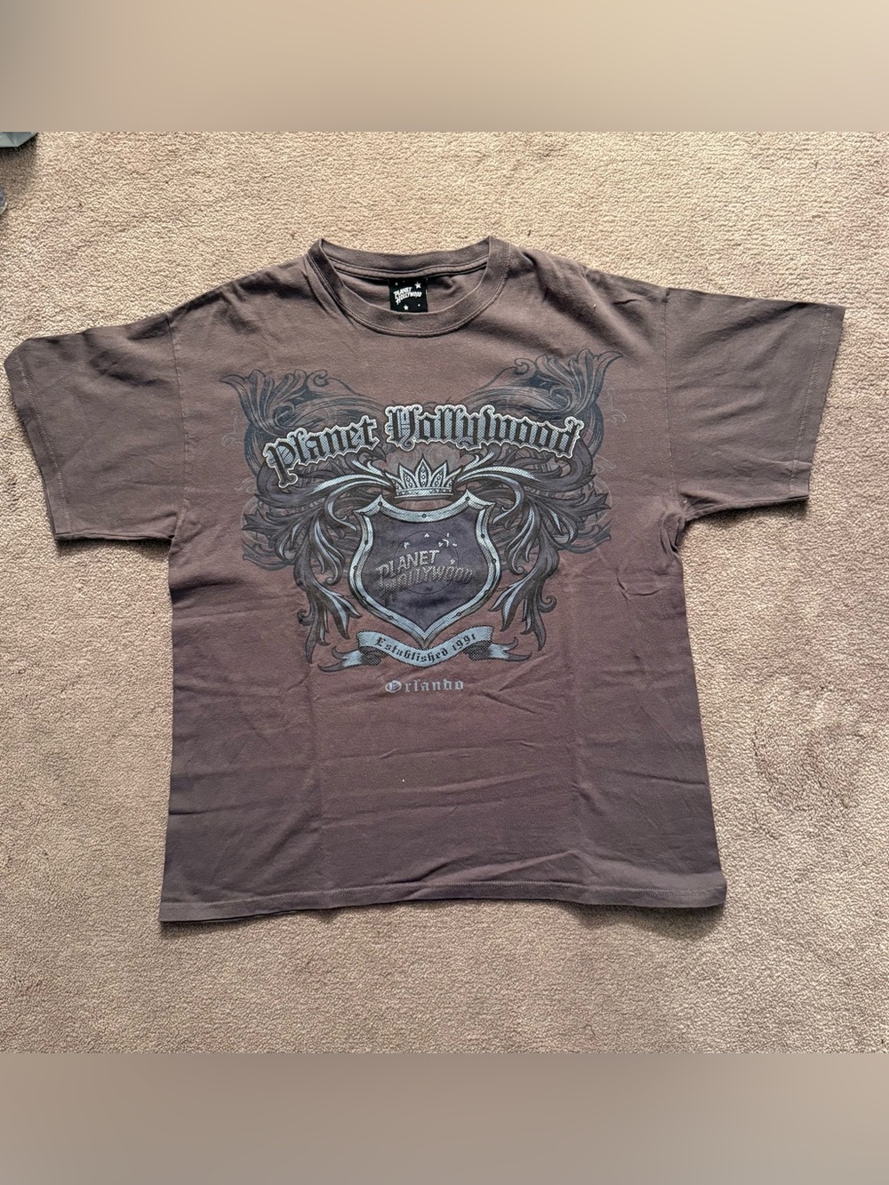 Affliction Men's Gray Graphic Short Sleeve Tee